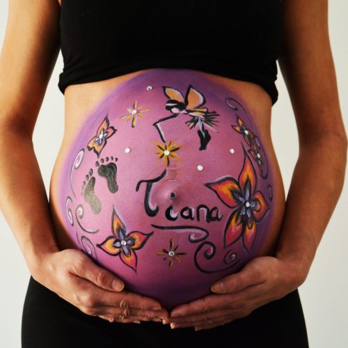 belly painting